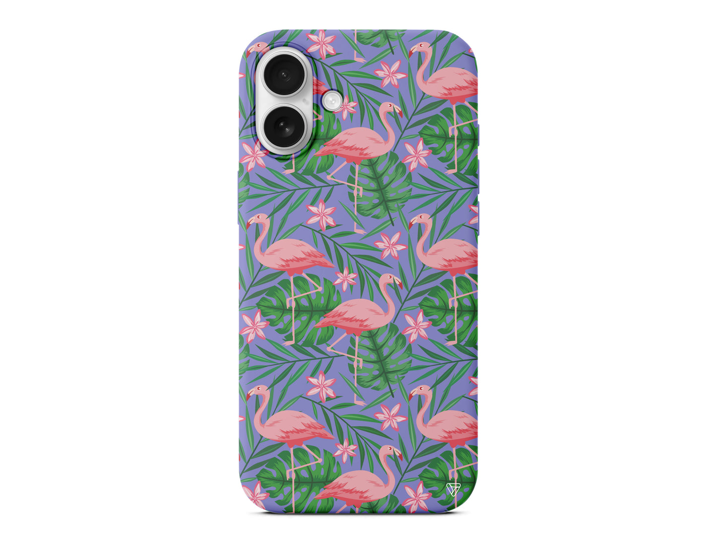 Flamingo Yard Lansman Model İçi Kadife Silikon Telefon Kılıfı