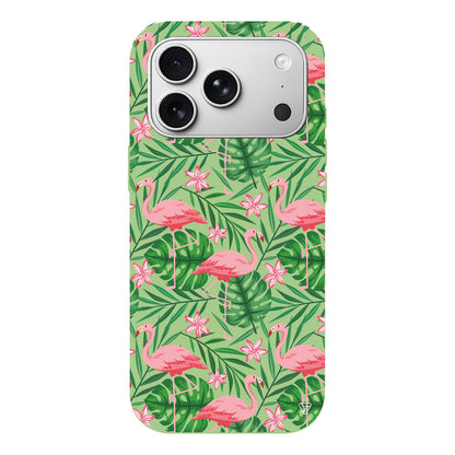 Flamingo Yard Lansman Model İçi Kadife Silikon Telefon Kılıfı