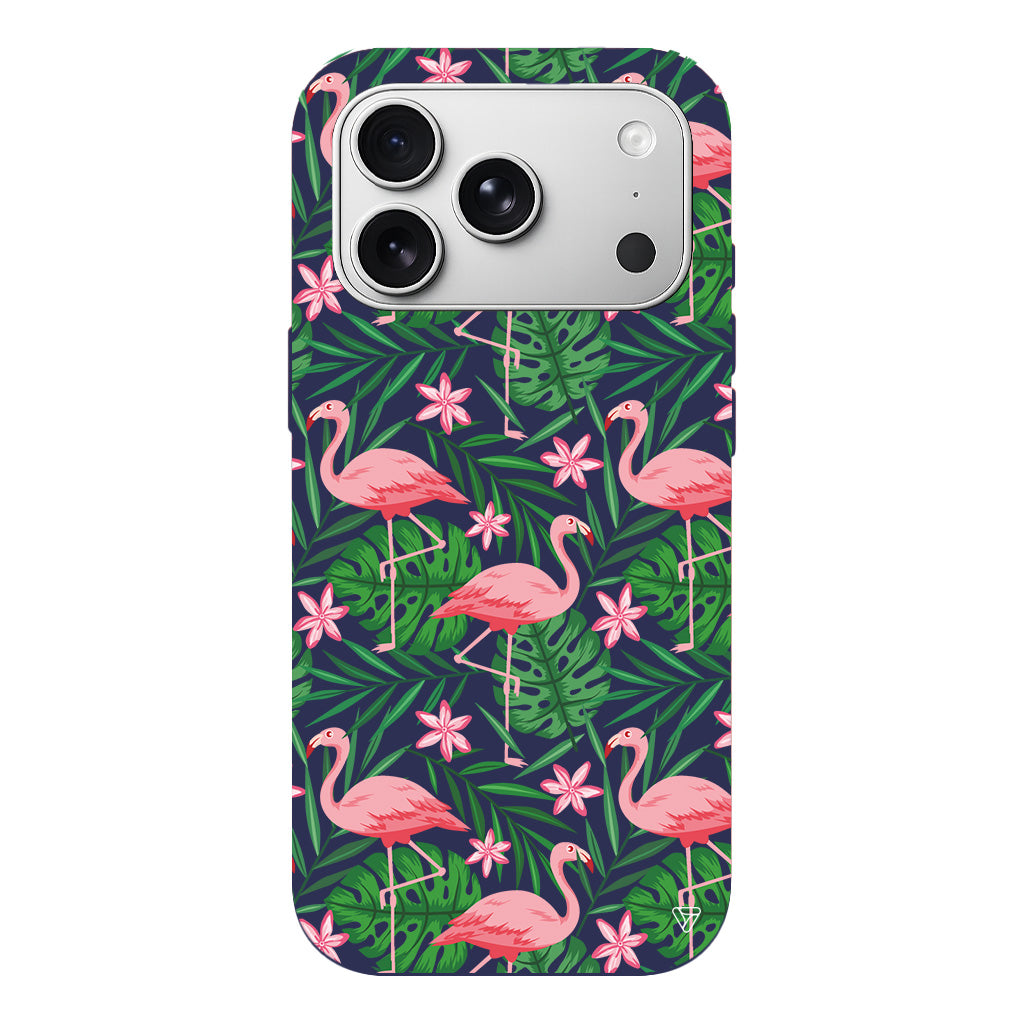 Flamingo Yard Lansman Model İçi Kadife Silikon Telefon Kılıfı