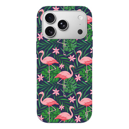 Flamingo Yard Lansman Model İçi Kadife Silikon Telefon Kılıfı