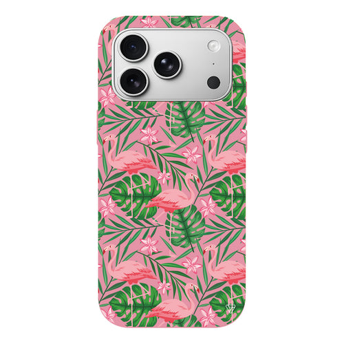 Flamingo Yard Lansman Model İçi Kadife Silikon Telefon Kılıfı