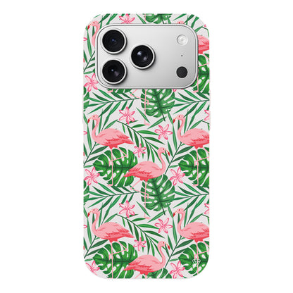 Flamingo Yard Lansman Model İçi Kadife Silikon Telefon Kılıfı