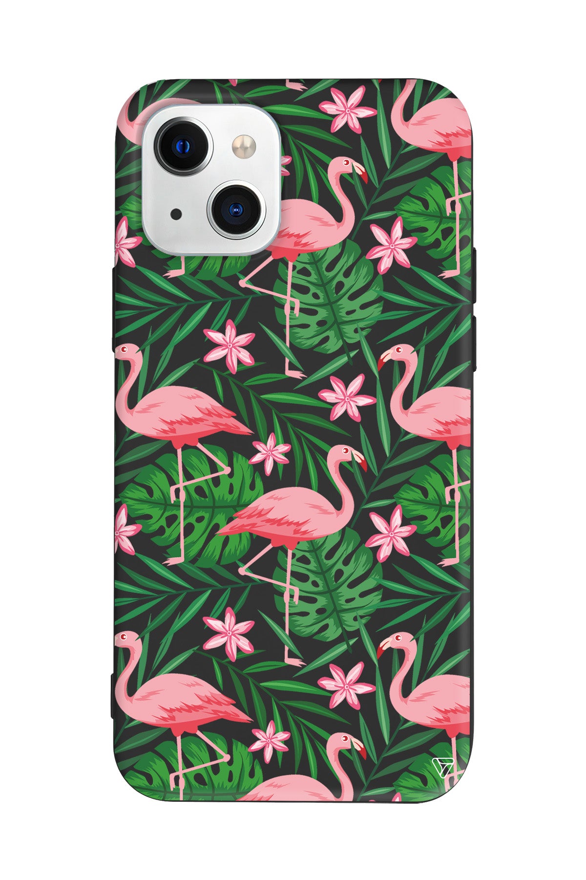 Flamingo Yard Lansman Model İçi Kadife Silikon Telefon Kılıfı