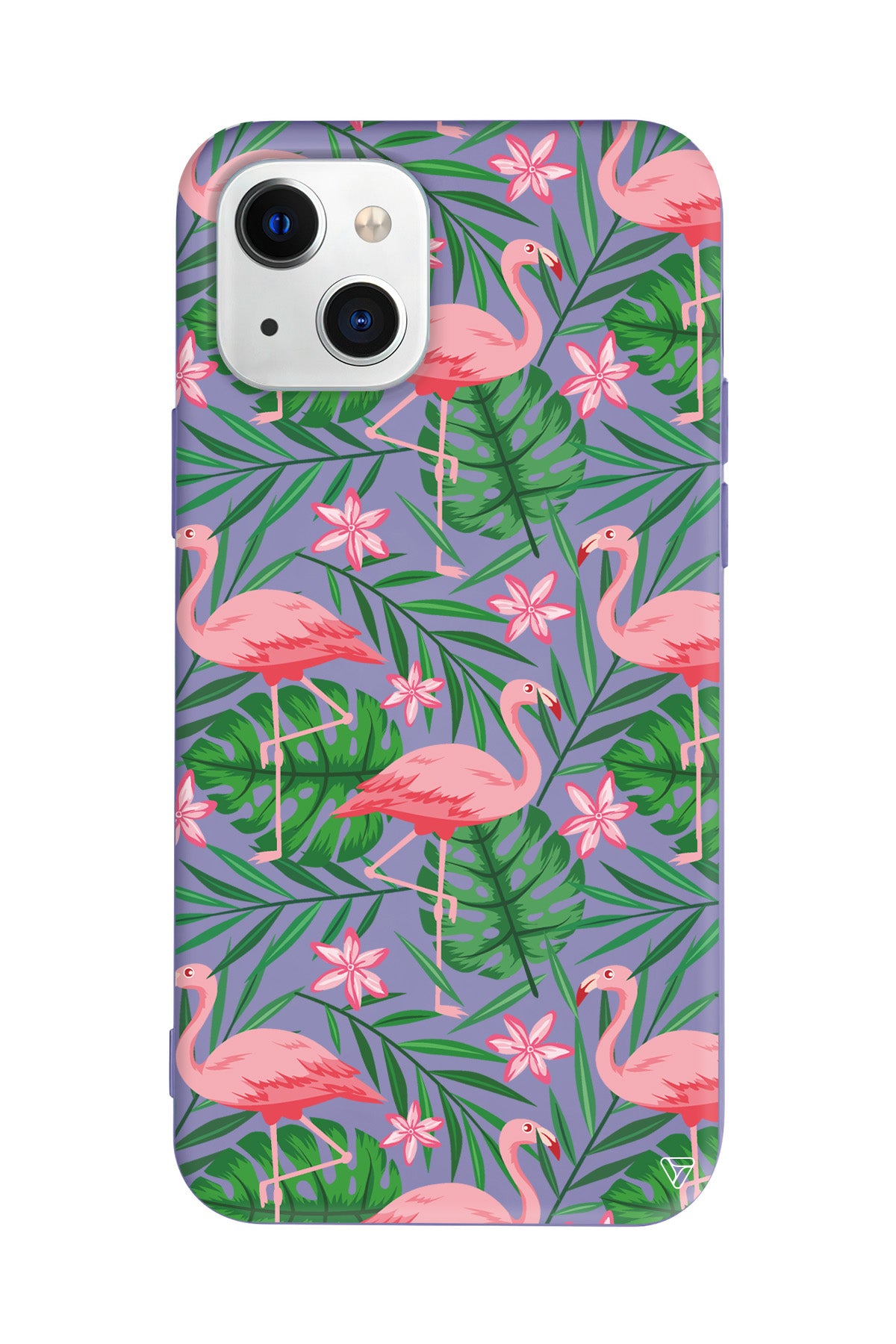 Flamingo Yard Lansman Model İçi Kadife Silikon Telefon Kılıfı