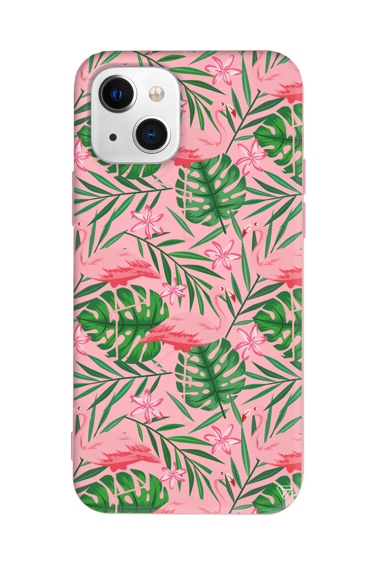 Flamingo Yard Lansman Model İçi Kadife Silikon Telefon Kılıfı