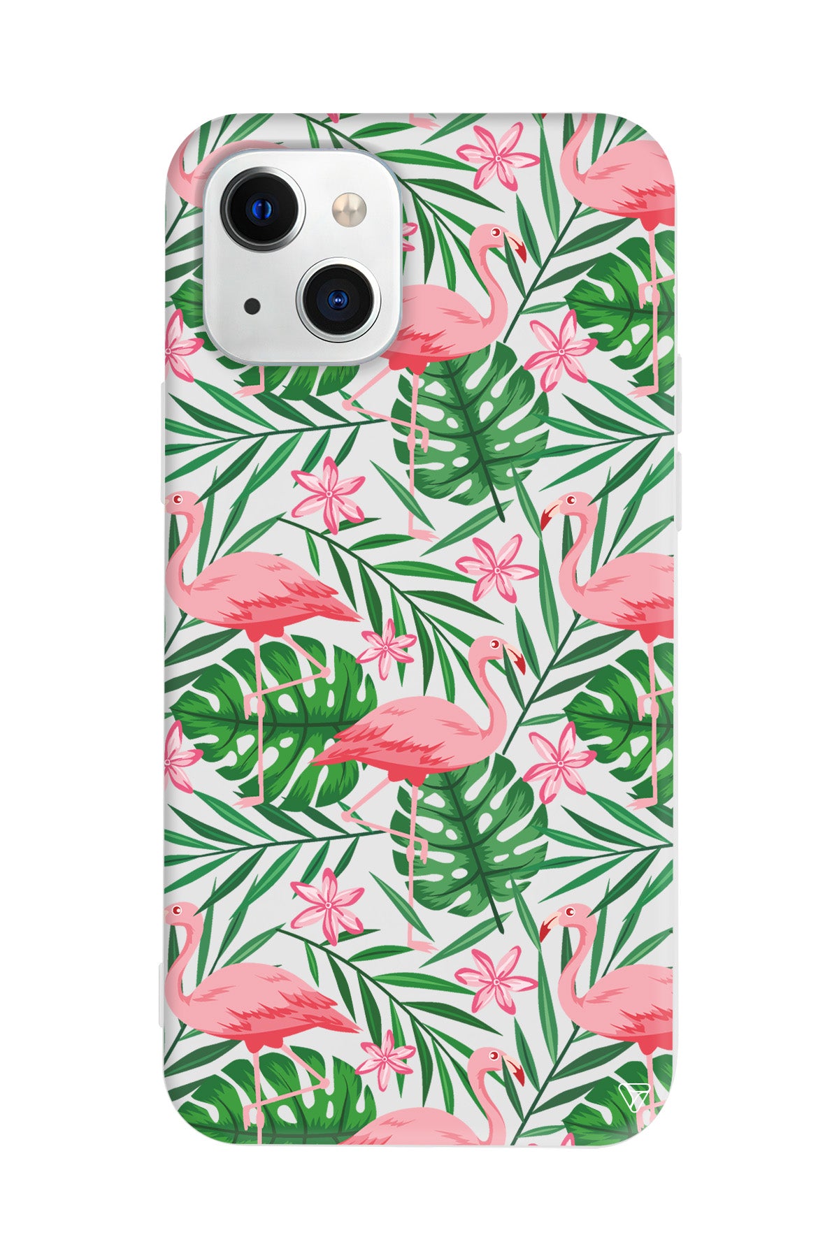 Flamingo Yard Lansman Model İçi Kadife Silikon Telefon Kılıfı