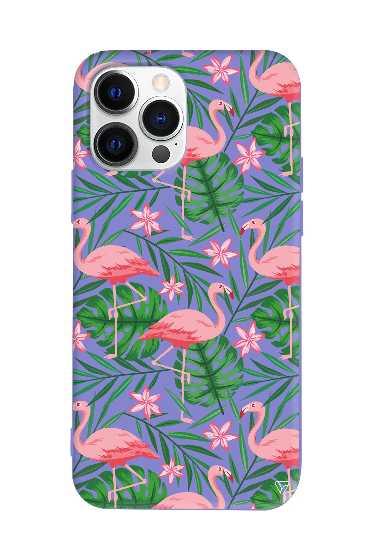 Flamingo Yard Lansman Model İçi Kadife Silikon Telefon Kılıfı