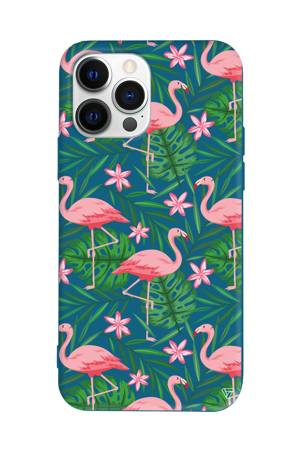 Flamingo Yard Lansman Model İçi Kadife Silikon Telefon Kılıfı