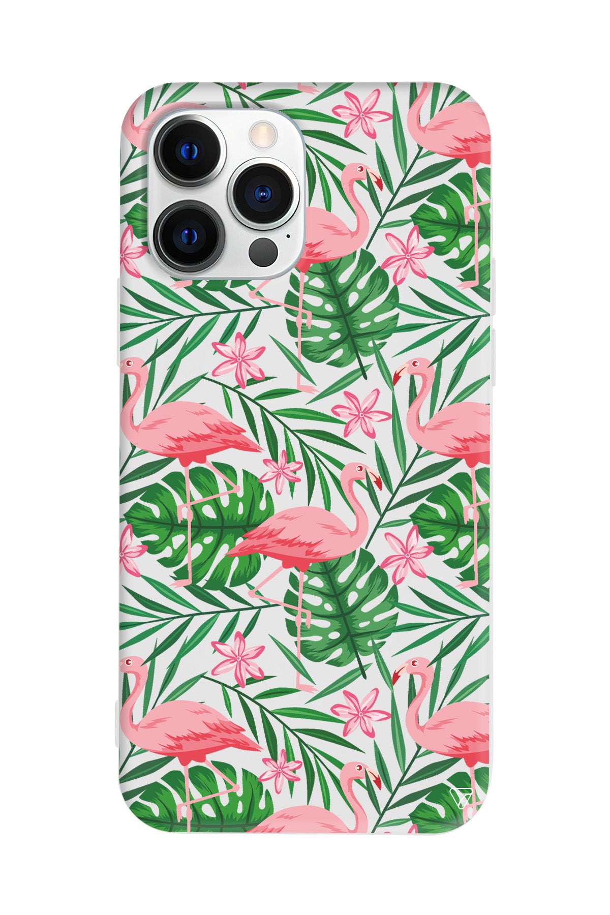 Flamingo Yard Lansman Model İçi Kadife Silikon Telefon Kılıfı