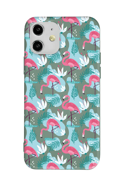 Cold Flamingo Lansman Model İçi Kadife Silikon Telefon Kılıfı