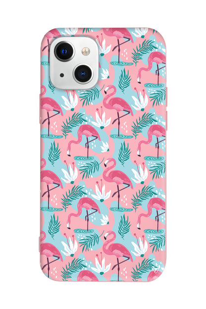 Cold Flamingo Lansman Model İçi Kadife Silikon Telefon Kılıfı