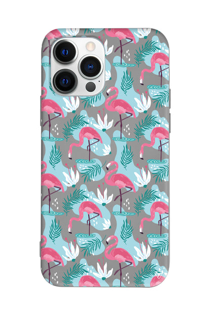 Cold Flamingo Lansman Model İçi Kadife Silikon Telefon Kılıfı