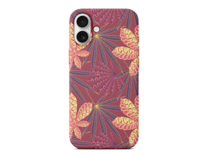 India Floral Lansman Model İçi Kadife Silikon Telefon Kılıfı