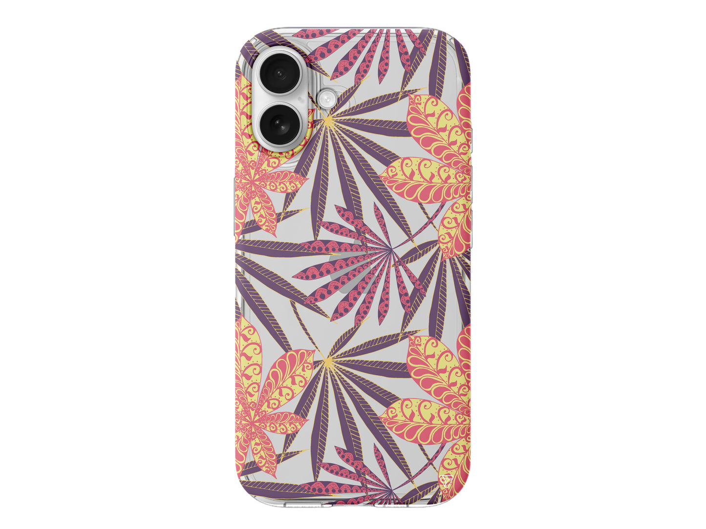 India Floral Lansman Model İçi Kadife Silikon Telefon Kılıfı – Plus Serisine Özel