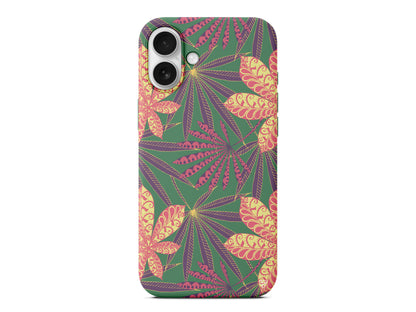 India Floral Lansman Model İçi Kadife Silikon Telefon Kılıfı