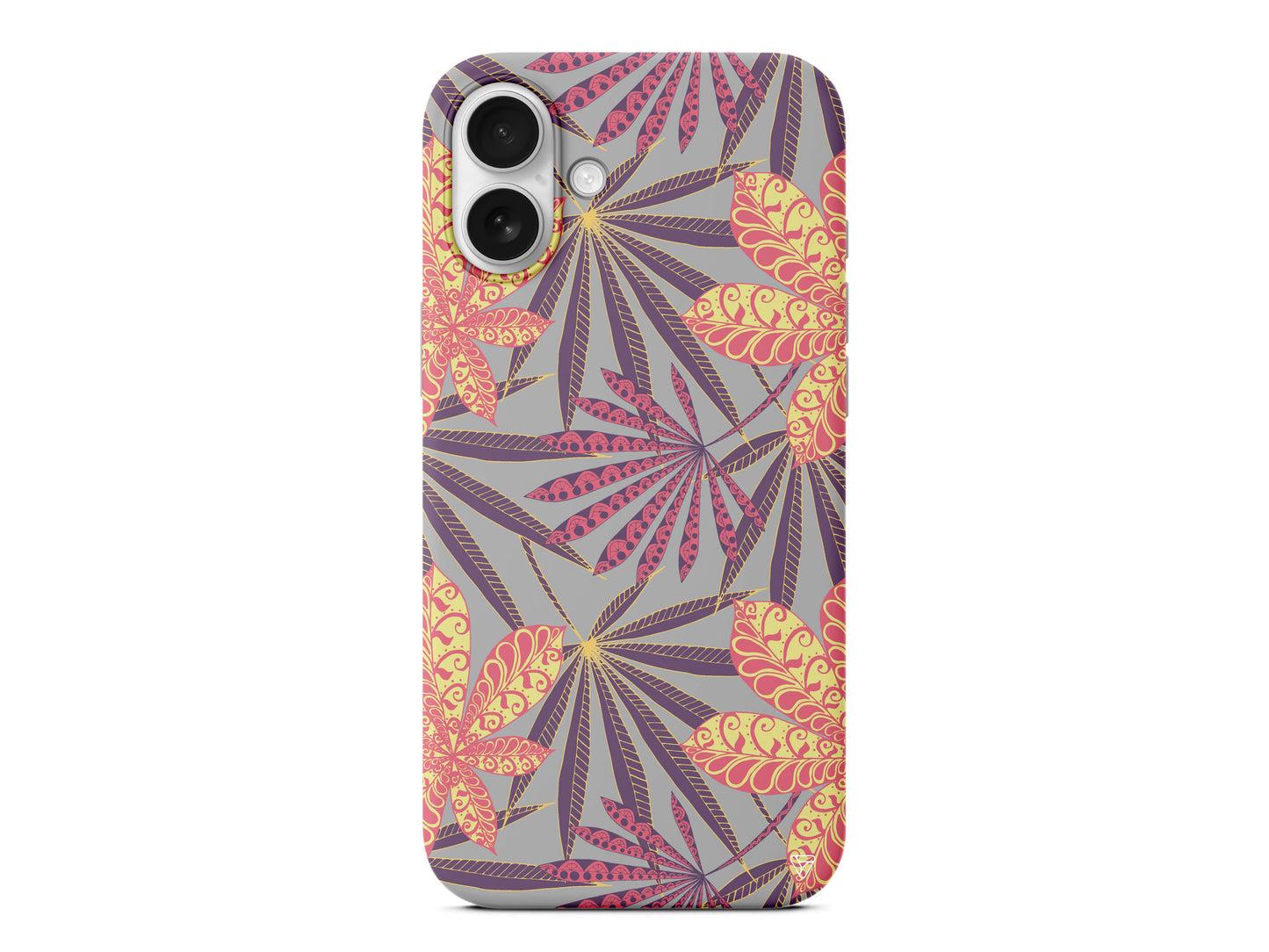 India Floral Lansman Model İçi Kadife Silikon Telefon Kılıfı