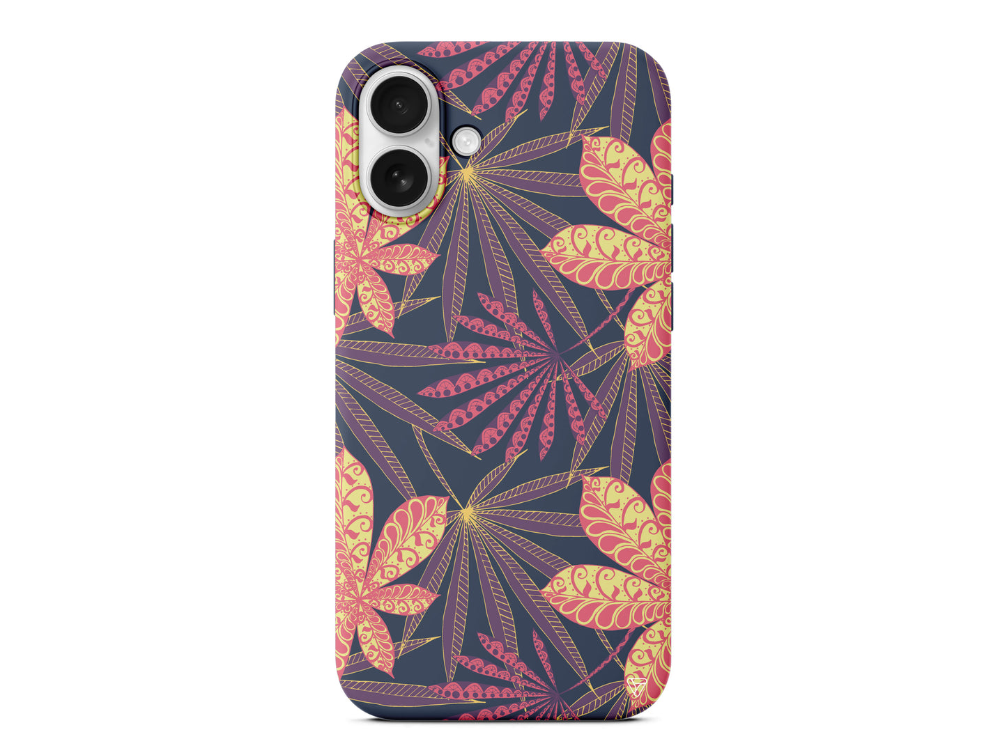 India Floral Lansman Model İçi Kadife Silikon Telefon Kılıfı – Plus Serisine Özel