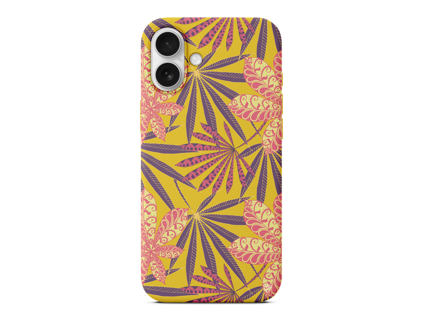 India Floral Lansman Model İçi Kadife Silikon Telefon Kılıfı