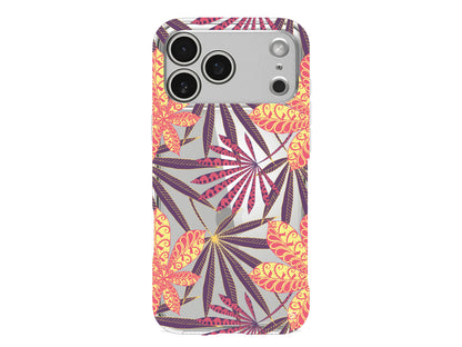 India Floral Lansman Model İçi Kadife Silikon Telefon Kılıfı