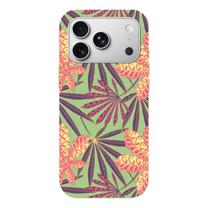 India Floral Lansman Model İçi Kadife Silikon Telefon Kılıfı