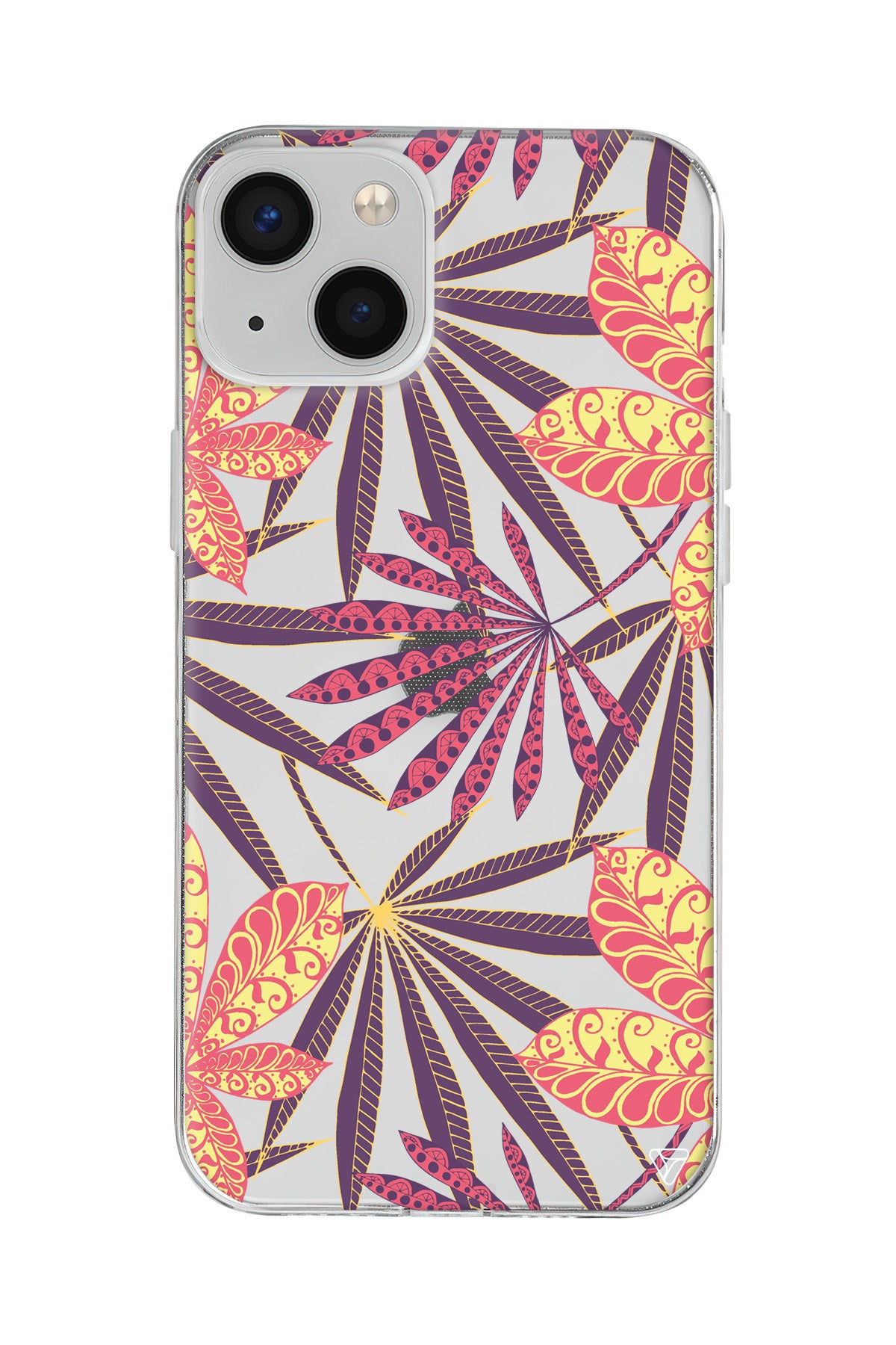 India Floral Lansman Model İçi Kadife Silikon Telefon Kılıfı – Plus Serisine Özel