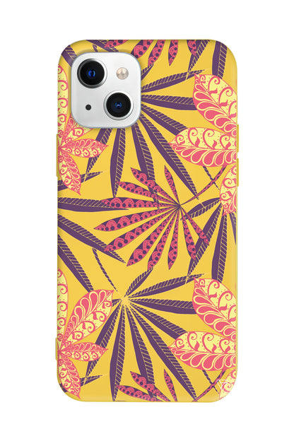 India Floral Lansman Model İçi Kadife Silikon Telefon Kılıfı – Plus Serisine Özel