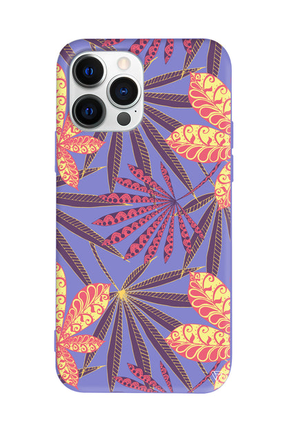 India Floral Lansman Model İçi Kadife Silikon Telefon Kılıfı