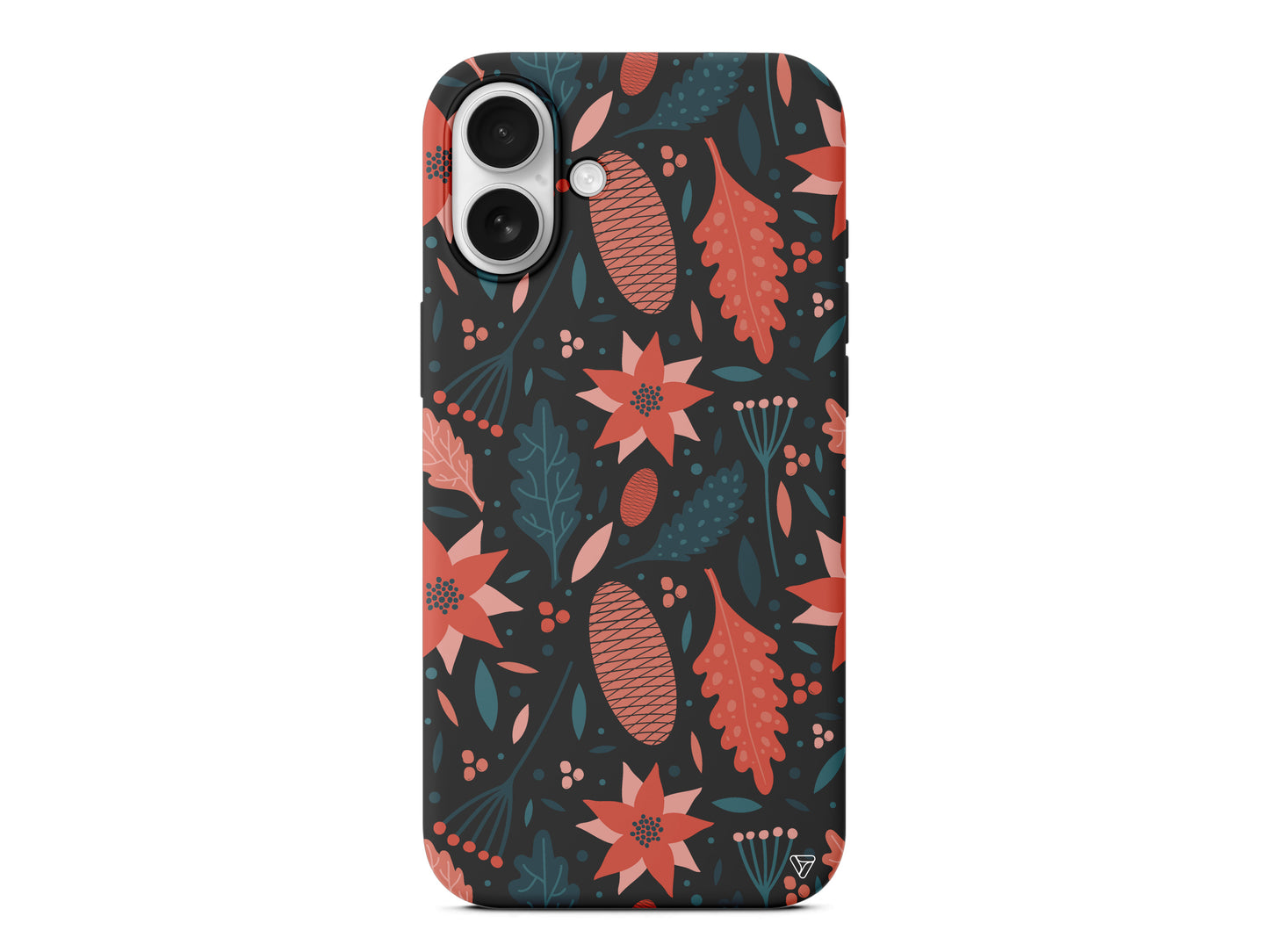 Autumn Floral Lansman Model İçi Kadife Silikon Telefon Kılıfı