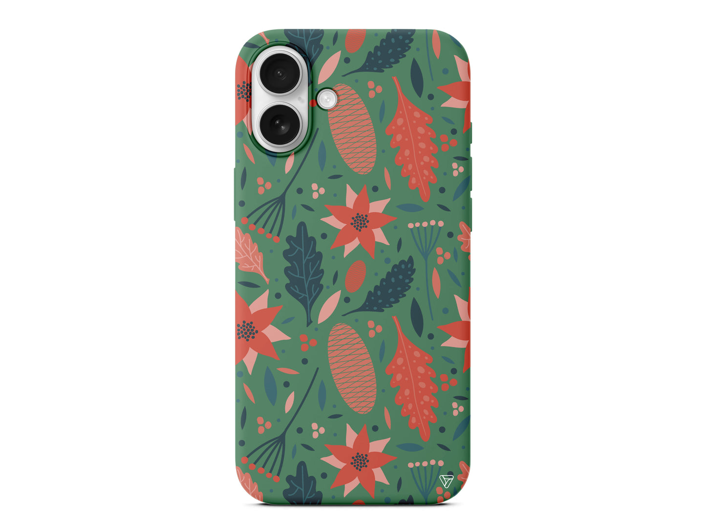 Autumn Floral Lansman Model İçi Kadife Silikon Telefon Kılıfı – Plus Serisine Özel