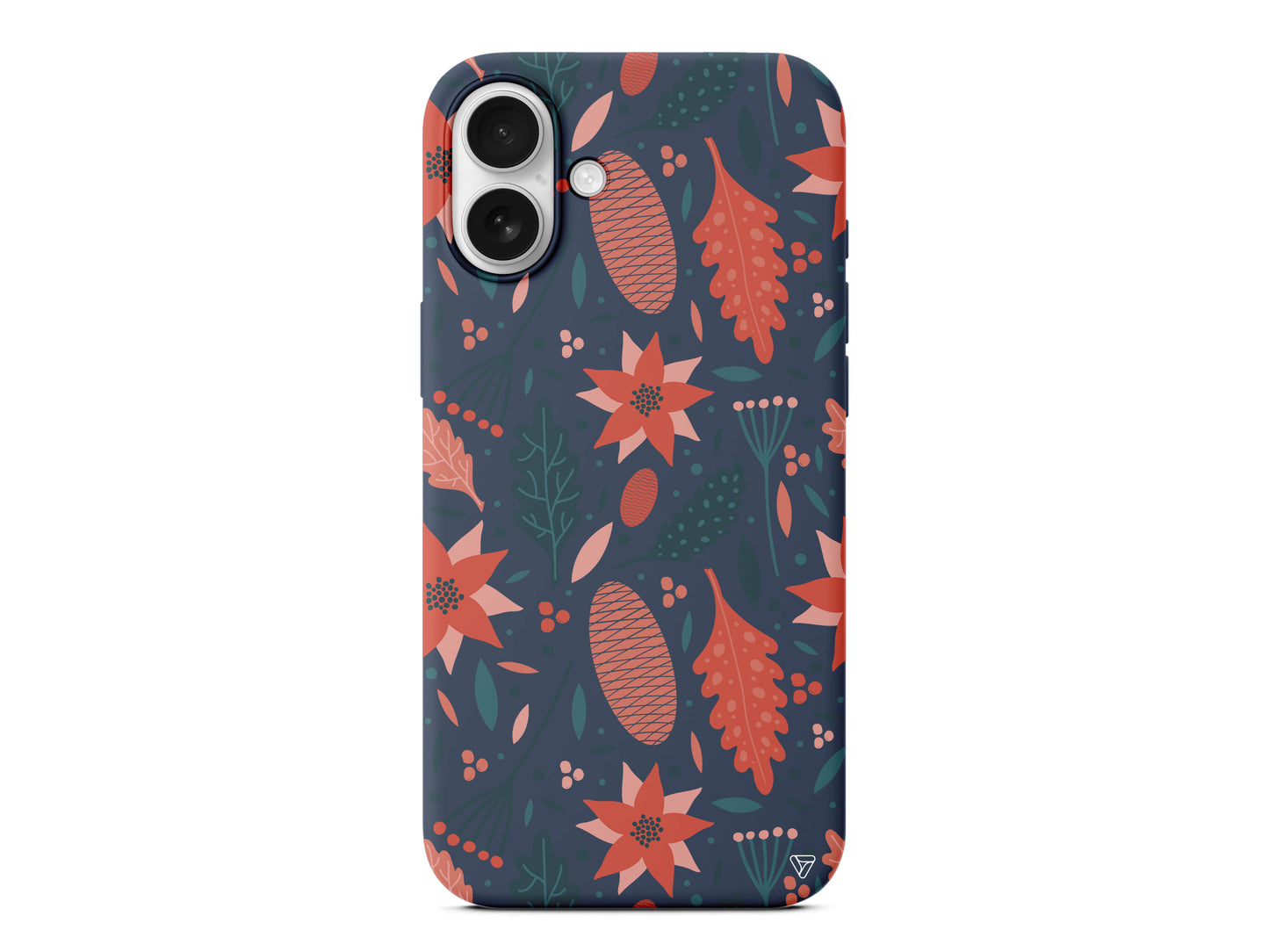 Autumn Floral Lansman Model İçi Kadife Silikon Telefon Kılıfı