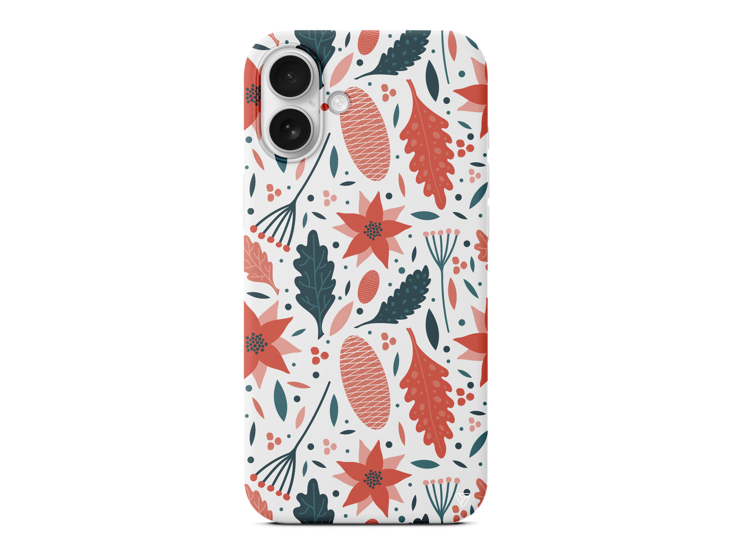 Autumn Floral Lansman Model İçi Kadife Silikon Telefon Kılıfı