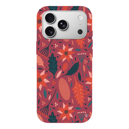 Autumn Floral Lansman Model İçi Kadife Silikon Telefon Kılıfı