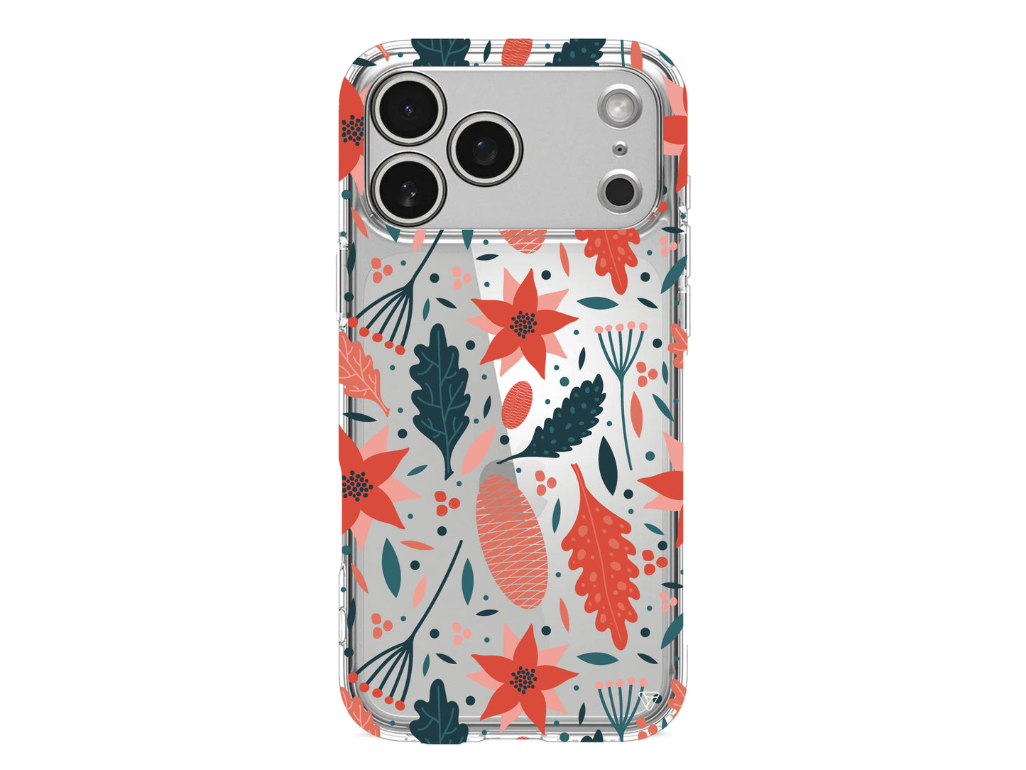 Autumn Floral Lansman Model İçi Kadife Silikon Telefon Kılıfı