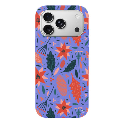 Autumn Floral Lansman Model İçi Kadife Silikon Telefon Kılıfı