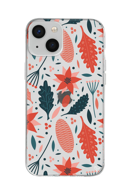 Autumn Floral Lansman Model İçi Kadife Silikon Telefon Kılıfı – Plus Serisine Özel