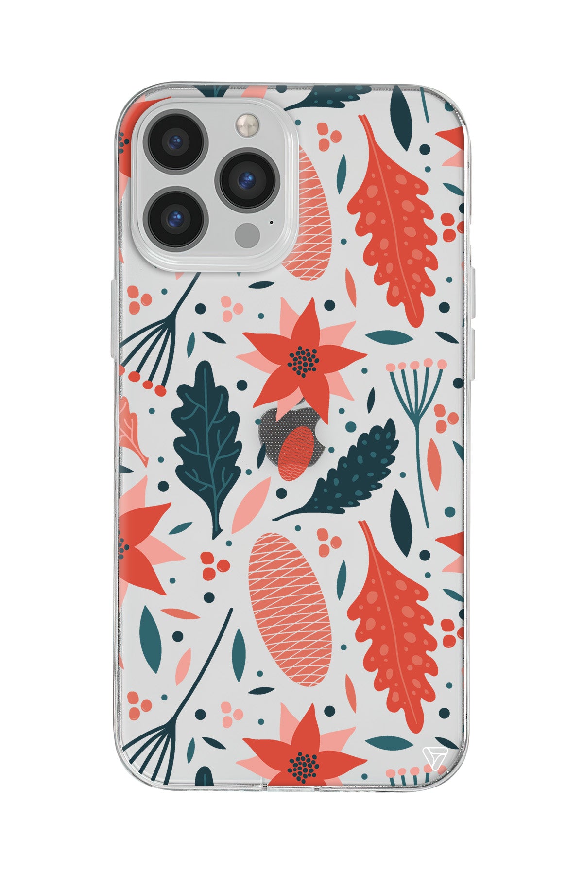 Autumn Floral Lansman Model İçi Kadife Silikon Telefon Kılıfı