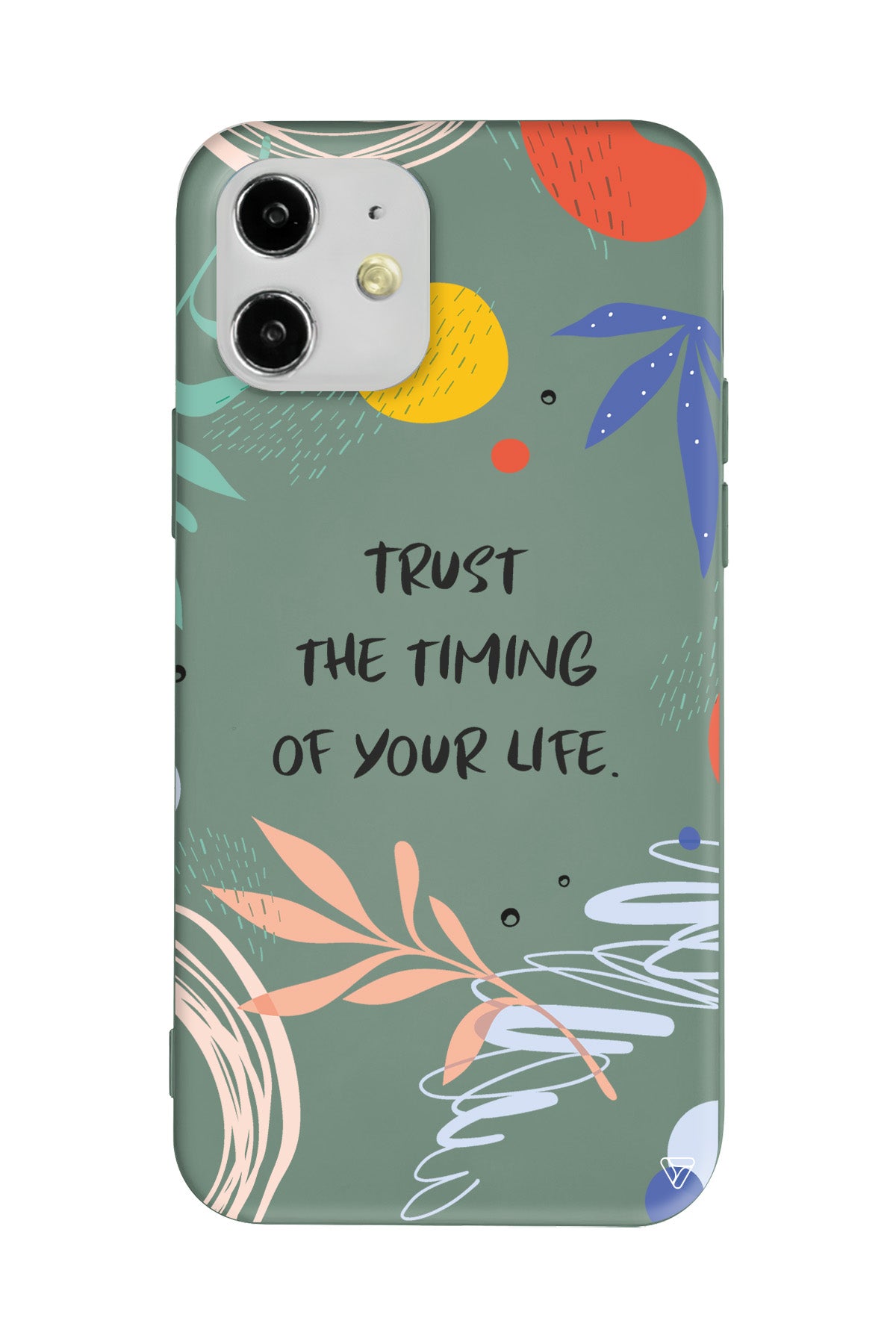 Trust The Timing Lansman Model İçi Kadife Silikon Telefon Kılıfı