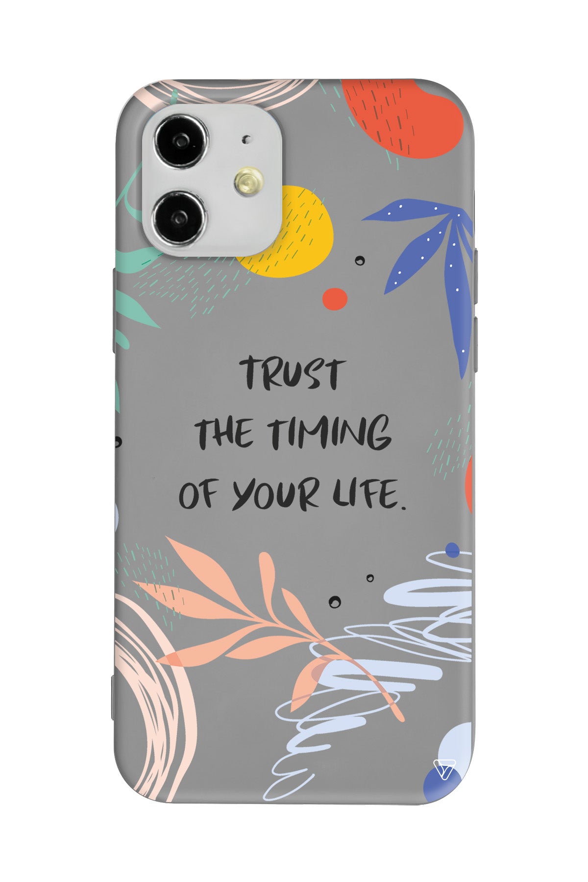 Trust The Timing Lansman Model İçi Kadife Silikon Telefon Kılıfı