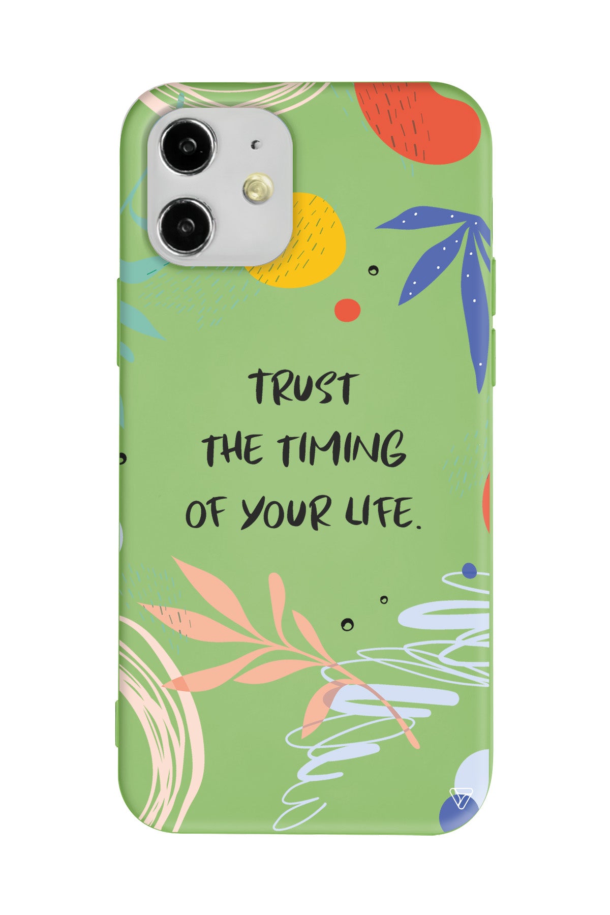 Trust The Timing Lansman Model İçi Kadife Silikon Telefon Kılıfı