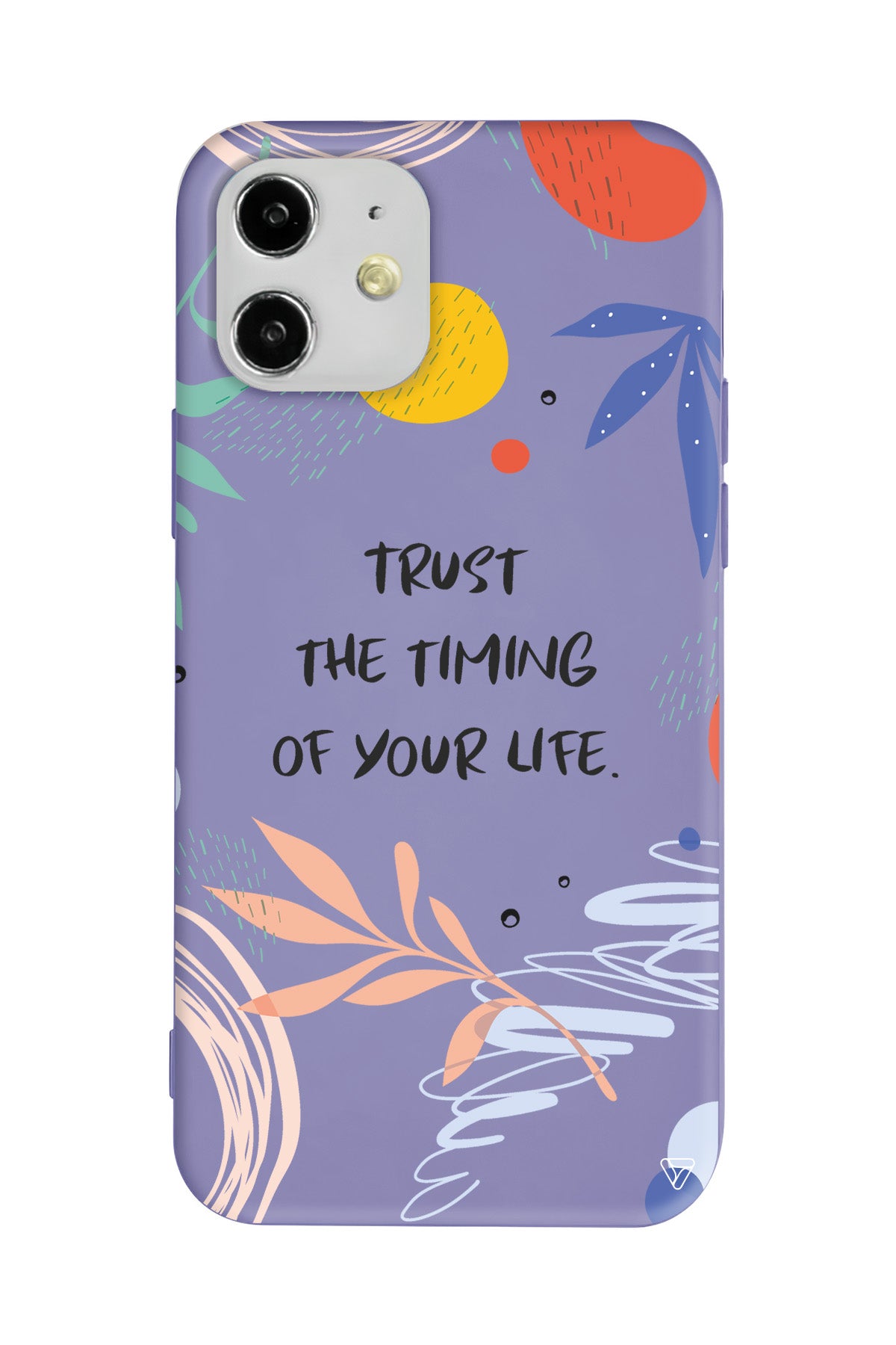 Trust The Timing Lansman Model İçi Kadife Silikon Telefon Kılıfı