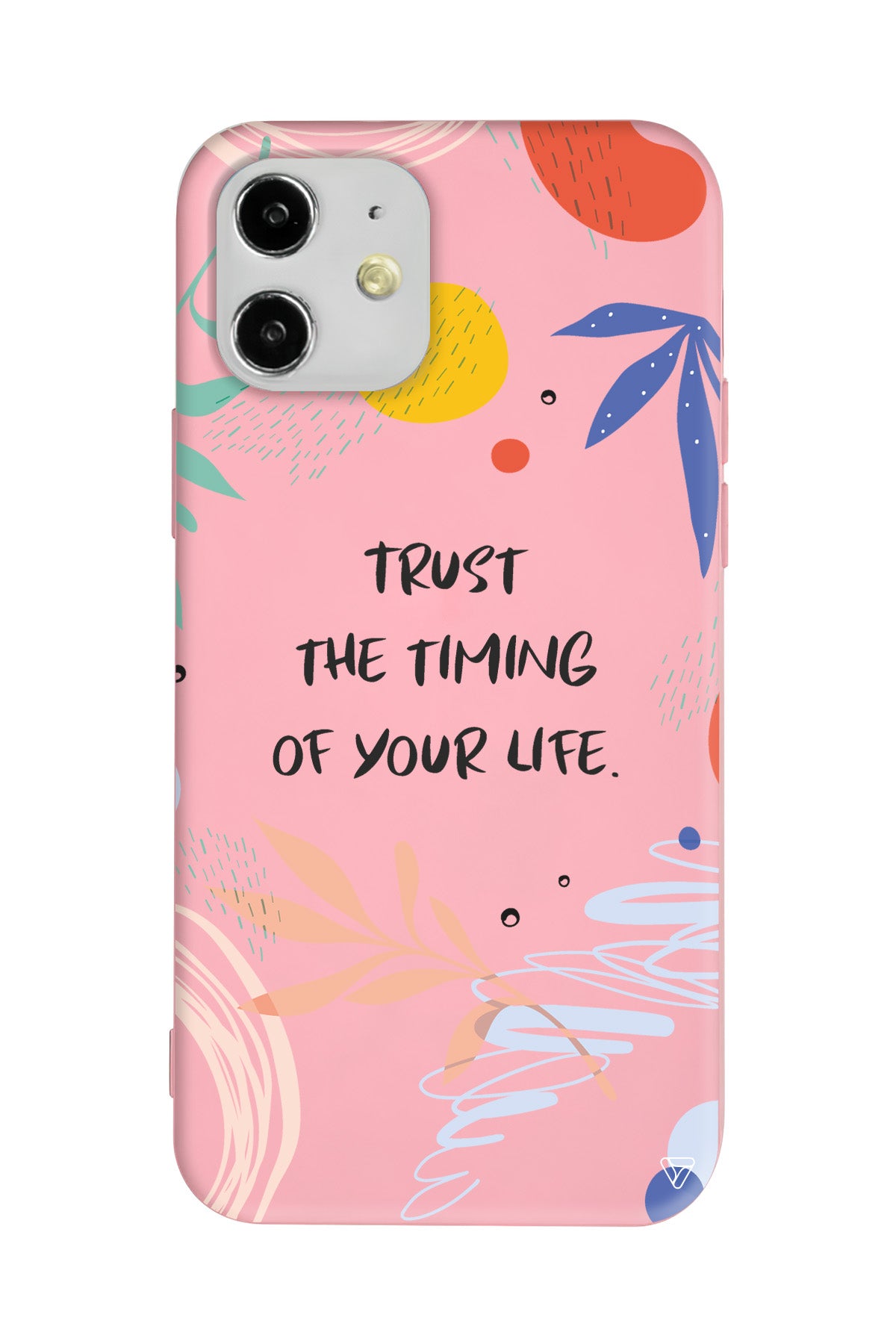 Trust The Timing Lansman Model İçi Kadife Silikon Telefon Kılıfı