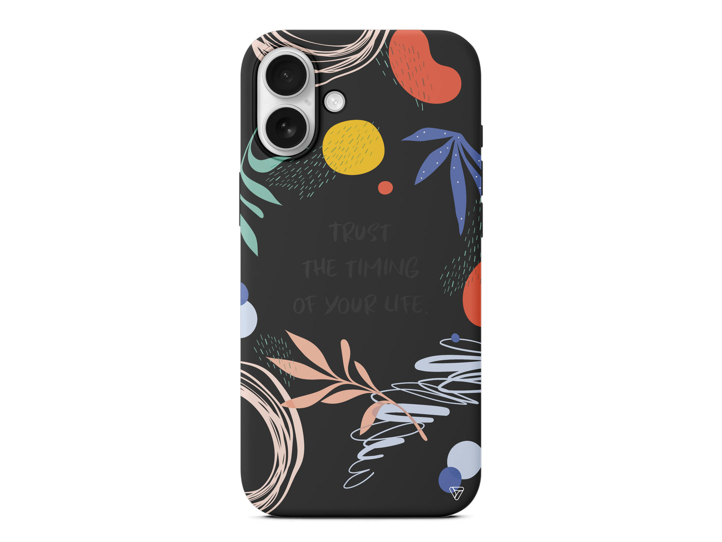 Trust The Timing Lansman Model İçi Kadife Silikon Telefon Kılıfı