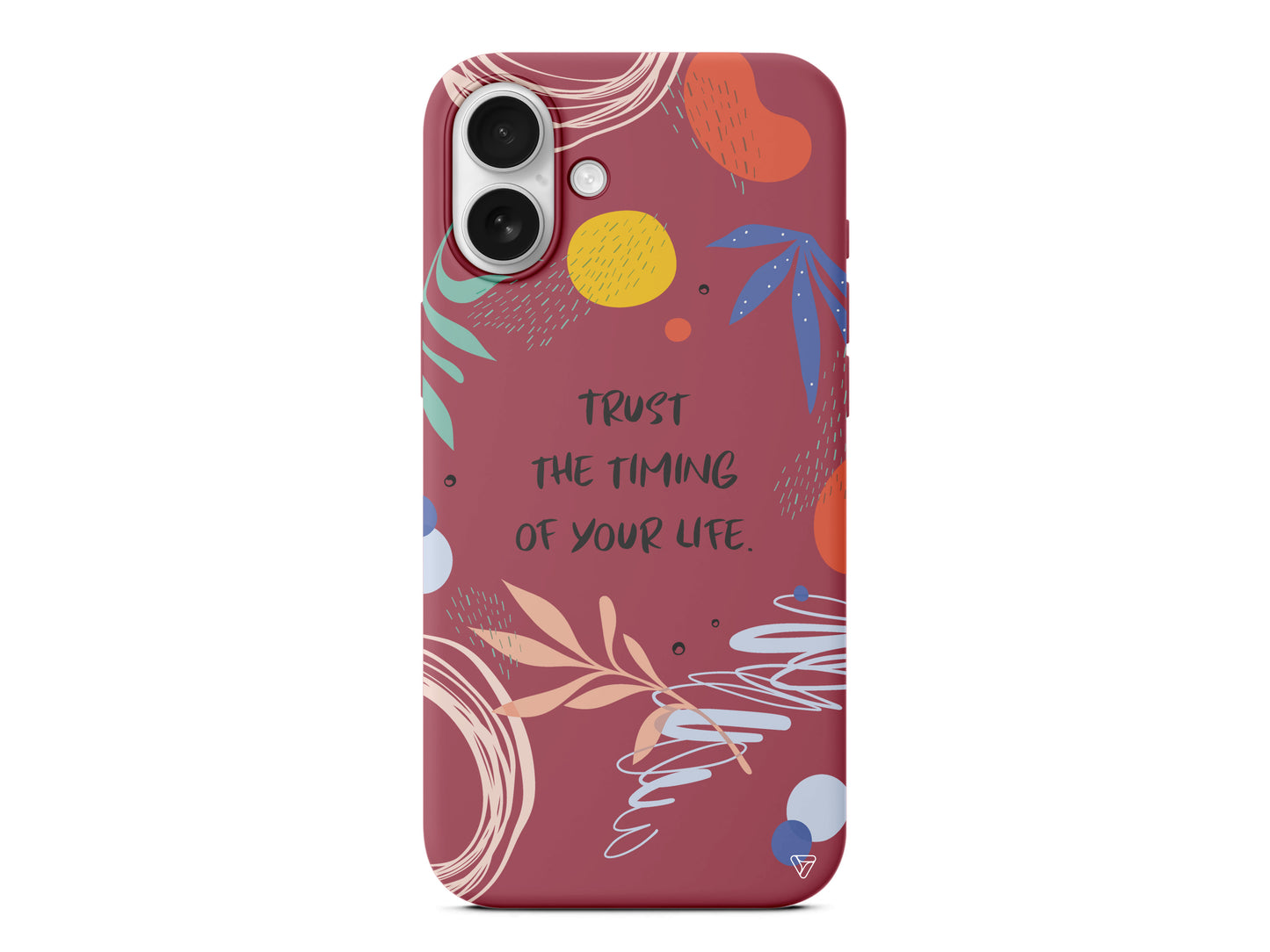 Trust The Timing Lansman Model İçi Kadife Silikon Telefon Kılıfı