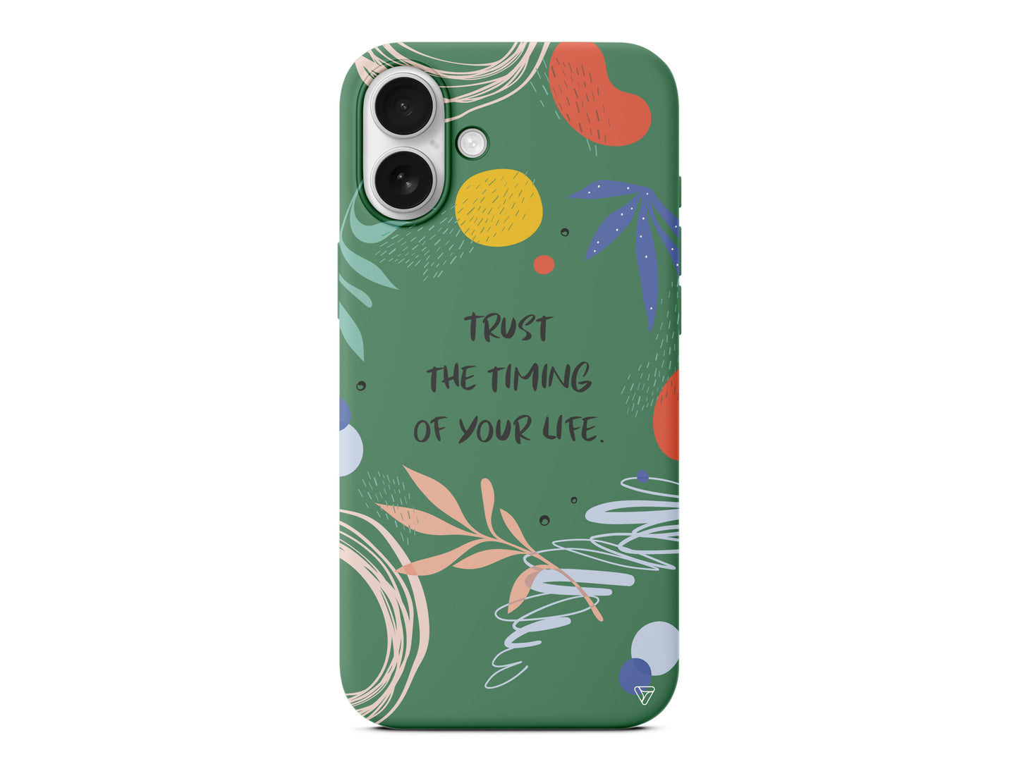 Trust The Timing Lansman Model İçi Kadife Silikon Telefon Kılıfı