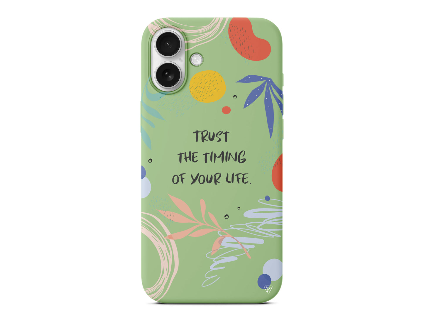 Trust The Timing Lansman Model İçi Kadife Silikon Telefon Kılıfı