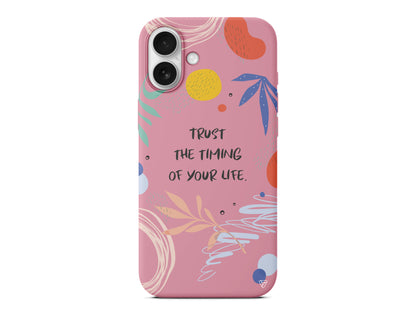 Trust The Timing Lansman Model İçi Kadife Silikon Telefon Kılıfı – Plus Serisine Özel