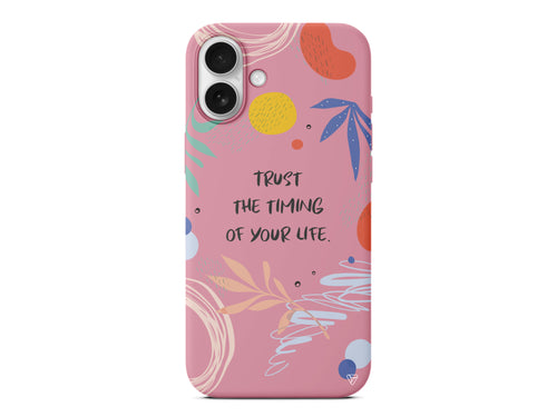 Trust The Timing Lansman Model İçi Kadife Silikon Telefon Kılıfı – Plus Serisine Özel