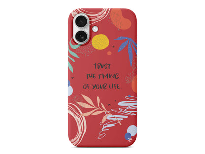 Trust The Timing Lansman Model İçi Kadife Silikon Telefon Kılıfı – Plus Serisine Özel