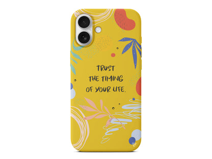 Trust The Timing Lansman Model İçi Kadife Silikon Telefon Kılıfı – Plus Serisine Özel