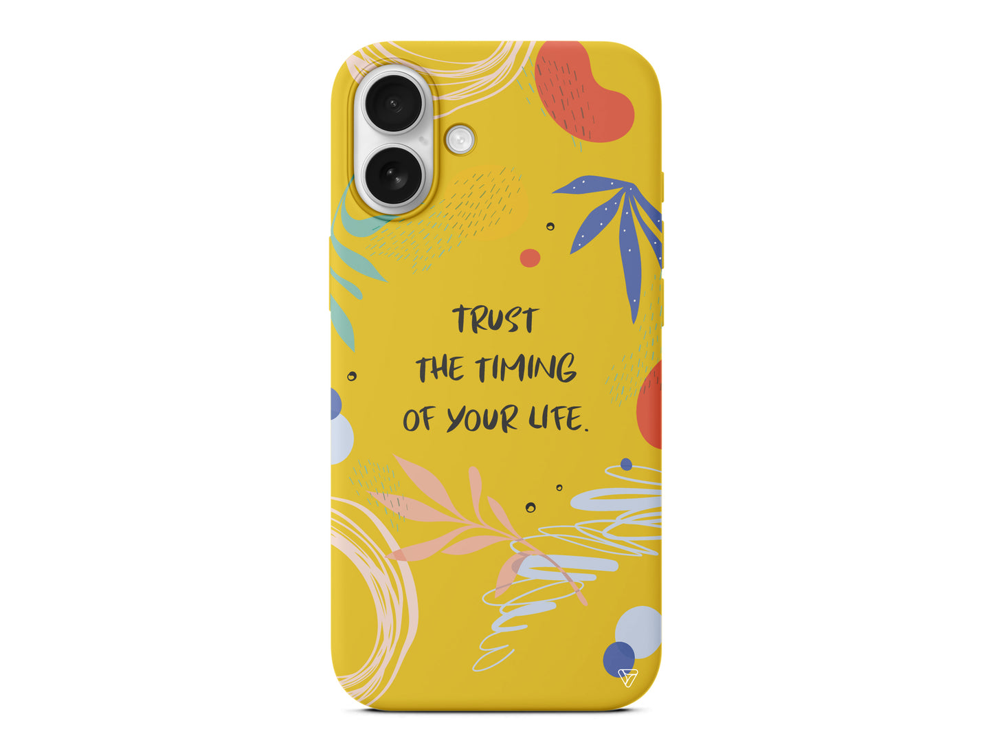 Trust The Timing Lansman Model İçi Kadife Silikon Telefon Kılıfı